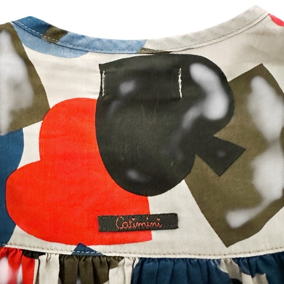 Catimini | Ace of Spades Swing Cut Peasant Boho Blouse (T) - Picture 3 of 5